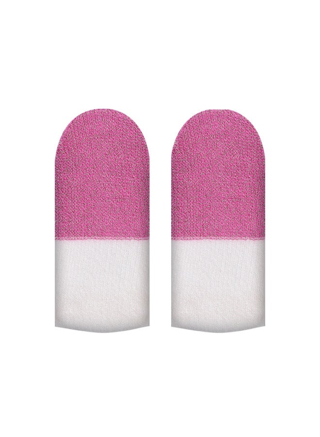 Explosive Hand Game Finger Cover Net Red Anchor With Ultra-thin Finger Cover Touch Screen Sensitive King Chicken Sweat-Product Color:Ice Silk Snow White Red Overlock [bulk With Cardboard]  - Image 5