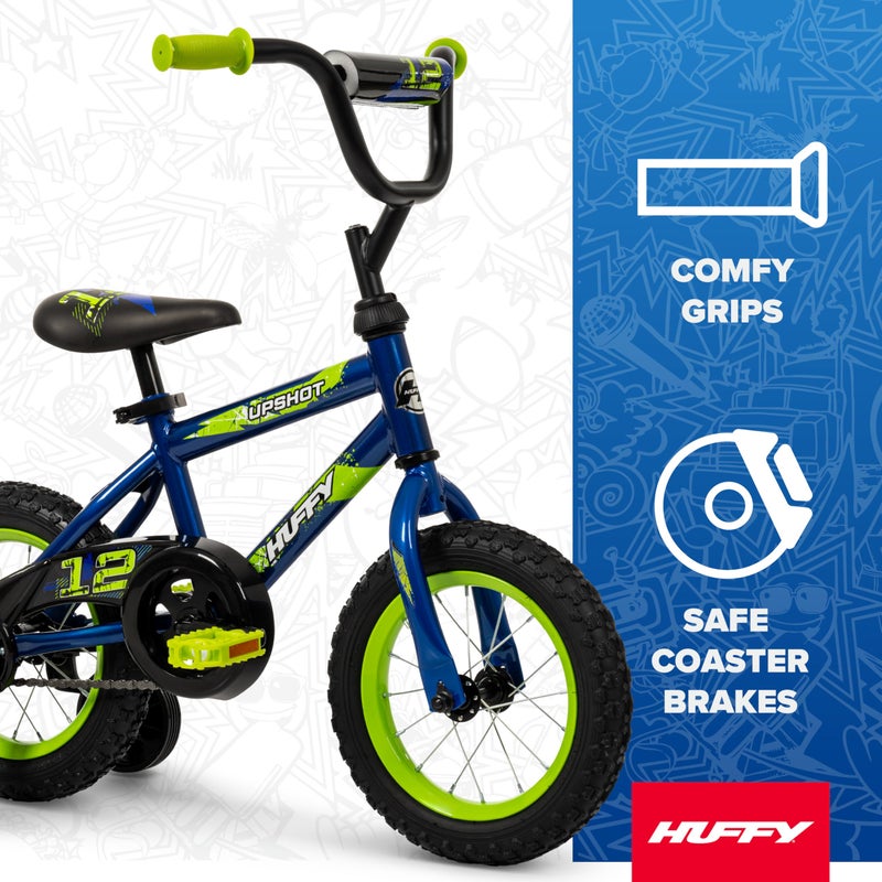 Huffy Upshot 12/16/20 Inch Boy's Bike for Kids, Multiple Color Options Available, Removable Training Wheels, BMX Design, Designed for Growth, Durable Construction, EZ Build Assembly - Image 2