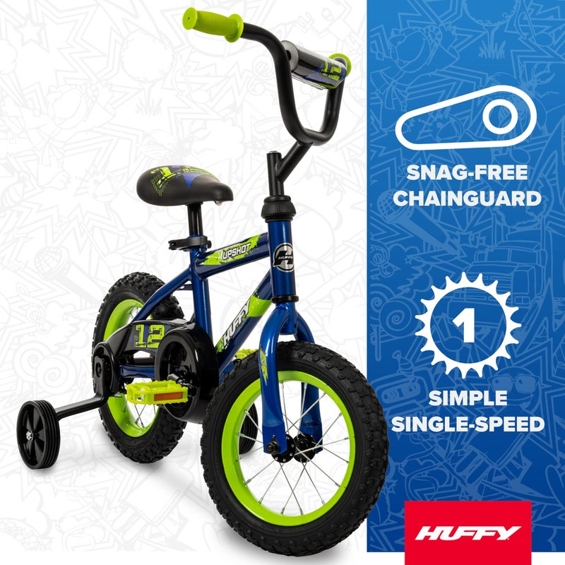 Huffy Upshot 12/16/20 Inch Boy's Bike for Kids, Multiple Color Options Available, Removable Training Wheels, BMX Design, Designed for Growth, Durable Construction, EZ Build Assembly - Image 4