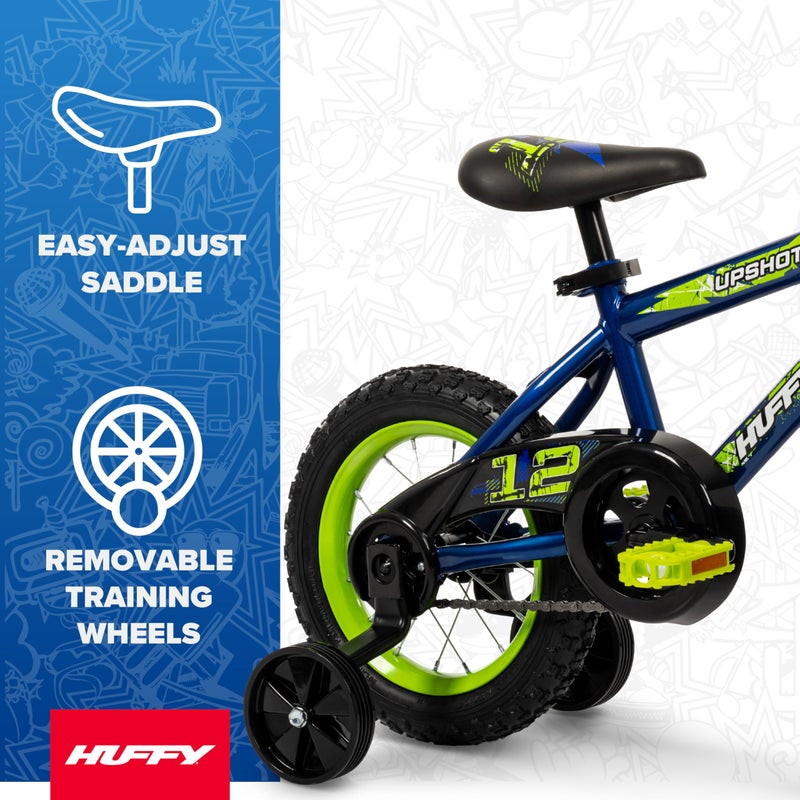 Huffy Upshot 12/16/20 Inch Boy's Bike for Kids, Multiple Color Options Available, Removable Training Wheels, BMX Design, Designed for Growth, Durable Construction, EZ Build Assembly - Image 3