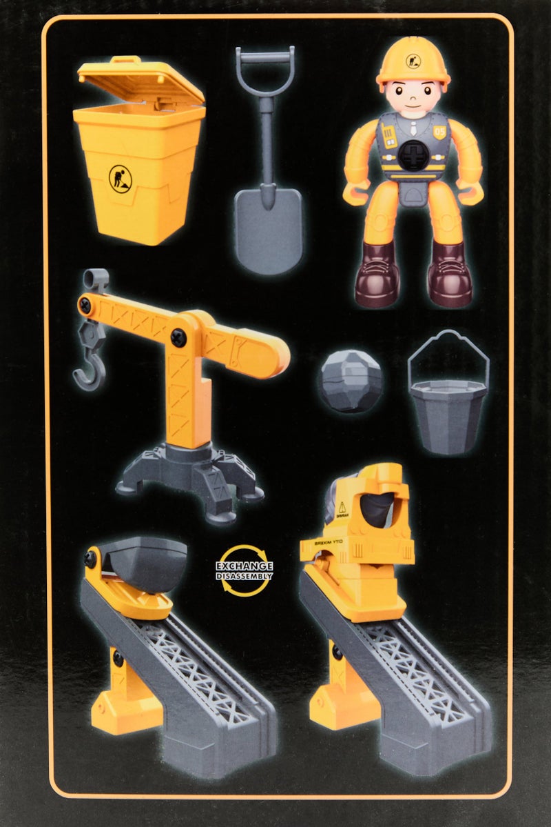 New Boy مجموعة بناء سيارة نيترو2جو مكونة من 11 قطعة، صفراء - Image 5