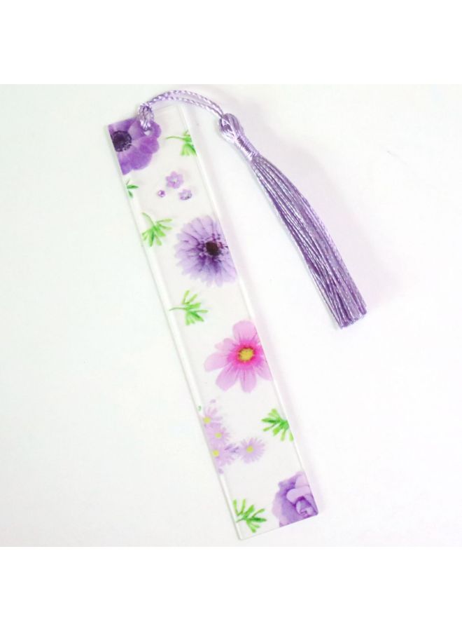 PLUS ONE Transparent Acrylic Bookmark Flower Bookmark Student School Supplies Stationery Gift Creative Gift - Image 1