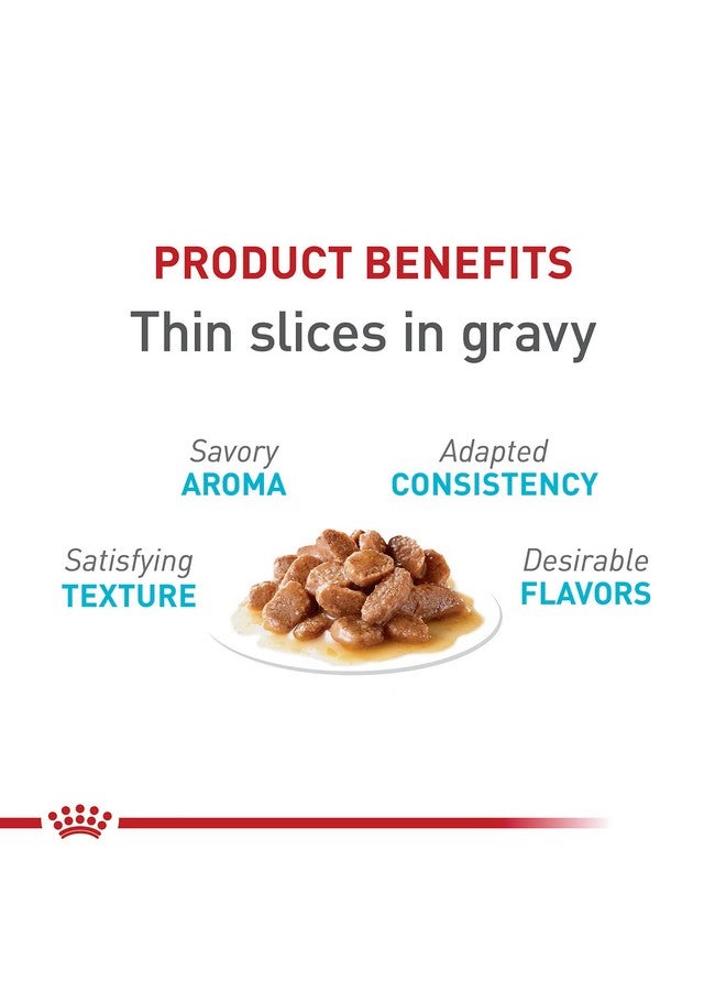 رويال كانين طعام القطط الرطب من رويال كانين للعناية البولية بالقطط، شرائح رقيقة في المرق، علبة 5.1 أونصة (24 قطعة) - Image 1