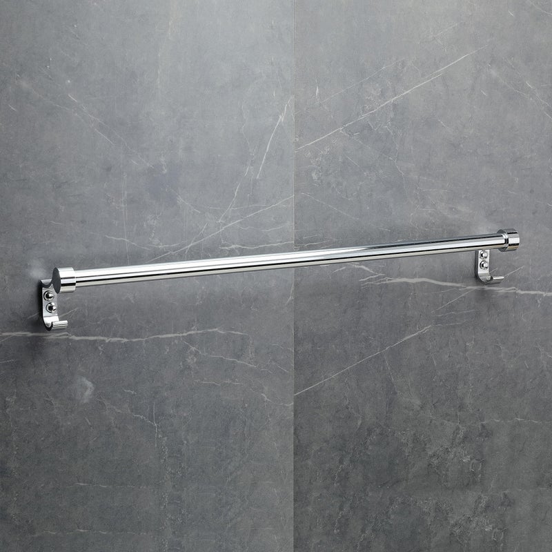 FORTUNE Stainless Steel Bathroom Hook Towel Rod Holder | Wall Mounted Hand Towel Rail for Kitchen and Washroom-24 Inch (Pack of 2) - Image 2