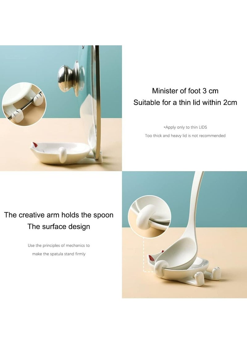 Loquat Spoon Rest Ceramic Cute Spoon Holder Rest for Stove Top Kitchen Accessories (Yellow) - Image 4