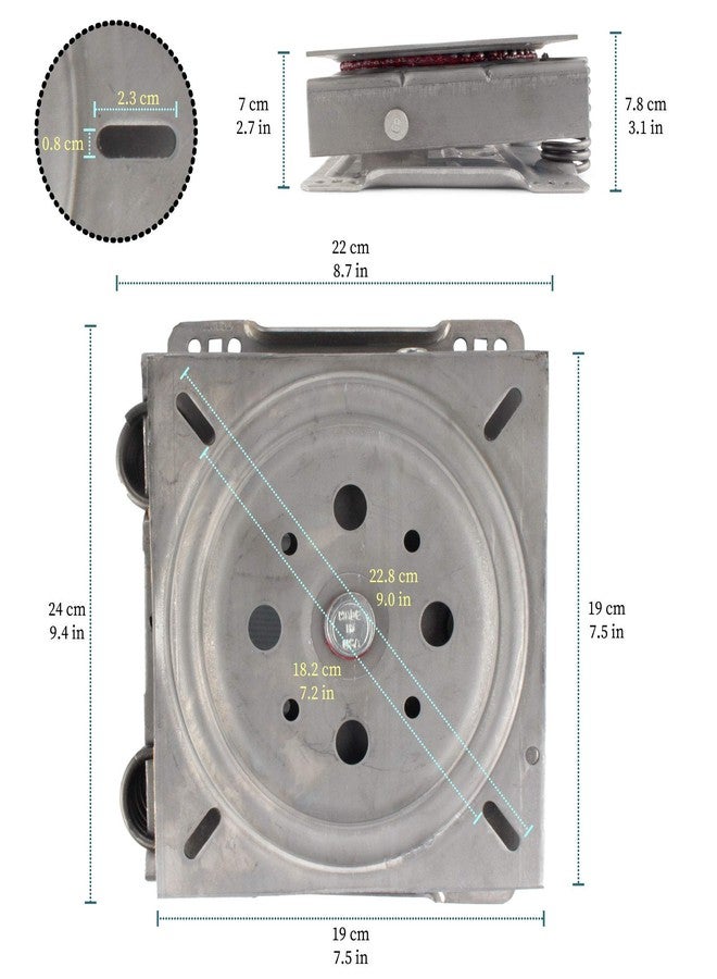 بامبو إم إن آلية استبدال لوحة دوارة متأرجحة من بامبو إم إن مقاس 8.25 بوصة - لاستعادة كرسي الاسترخاء، والكرسي، والأثاث - شديدة التحمل - سهلة التركيب - وحدة واحدة - Image 5