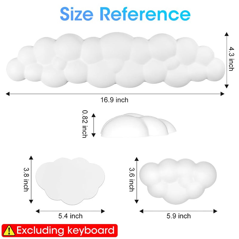 Verilux ® Desktop Computer Typing Wrist Rest Combo Keyboard Wrist Rest Fatigue Relief Arm Rest for Typing Non-Slip Base Wrist Rest Ergonomic Design Memory Foam PU Wrist for Typing, Gaming, 2pcs - Image 2