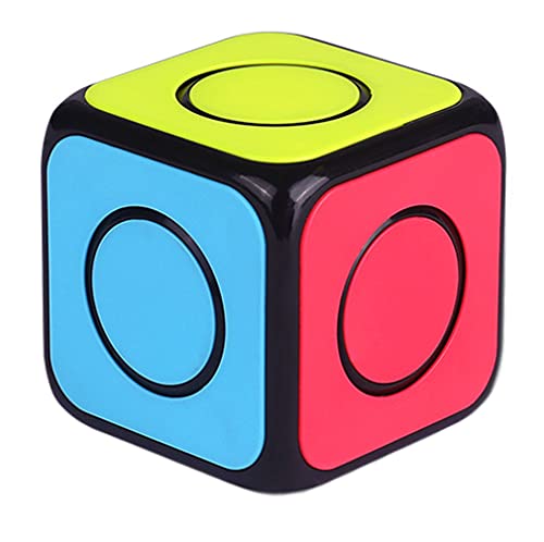 TANCH Magic Speed Cube 1X1 Spinner Cube Stickerless Rotatable Puzzle Fidget Toy for Stress Anxiety Relief Black - Image 5