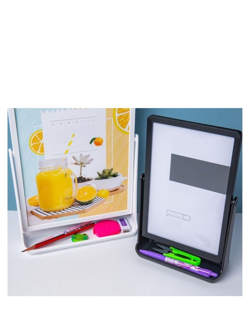 Eckek ABS Plastic Sign Holder, Menu Displays T Shape Sign Stand, Rotating Display Stand for Ads, Menu, Photos, Business Card - Image 5