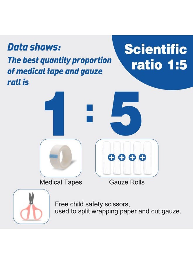 AZEN 30 Pack Gauze Rolls Bandages, 4 in x 4.1 Yards, Premium Medical Supplies & First Aid Supplies, Bandage Wrap Vet Wrap, Mummy Wraps - Image 5