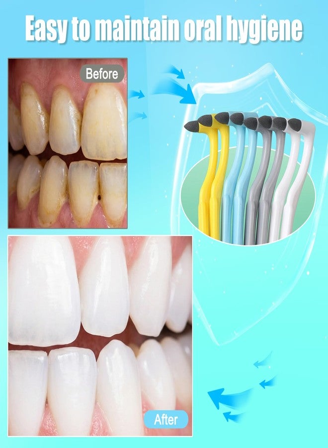 hurifeng 8PCS Tooth Stain Remover Dental Plaque Tartar Eraser Tool Kit, Teeth Cleaning Polisher with Dental Picks, Oral Care Teeth Whitening Cleaning Tools - Image 4