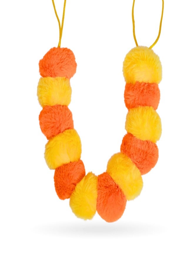 Panda's Box Mari-Gold Plush Mala | As Seen on Shark Tank | Soft, Bright Colored, Lightweight & Kids -Safe | Best Sensory Development Gift For Babies | Suited For Kids Temple, God Idols & Festive Décor - Image 1