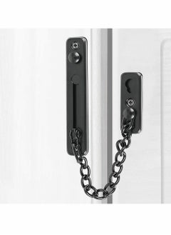 Generic Stainless Steel Chain Door Guard with Spring Anti-Theft Press Lock, Punch Free Door Chain Lock, Bedroom Home Apartment Hotel Security Door Sliding Safety Chain Lock Stainless Steel Easy Installation  - Image 4