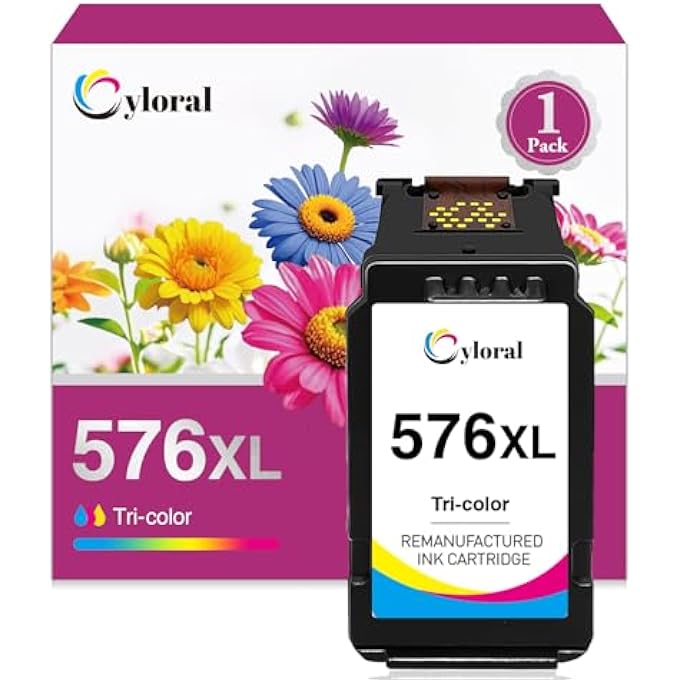 576XL INK CARTRIDGES COMPATIBLE WITH CANON 576 XL (TRI-COLOUR) WORK WITH PIXMA TS3550I TS3551I TS3750I TS3751I TS3752I TR4750I TR4751I TR4755I TR4756I PRINTER - Image 2