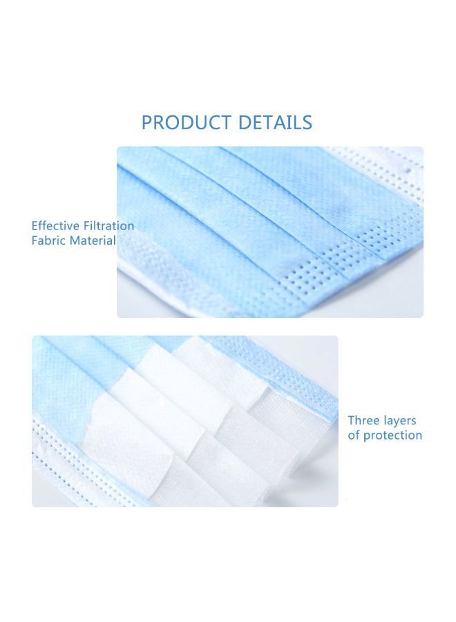 NIBEMINENT Pack Of 50 Disposable 3 Layer Face Masks - Image 4