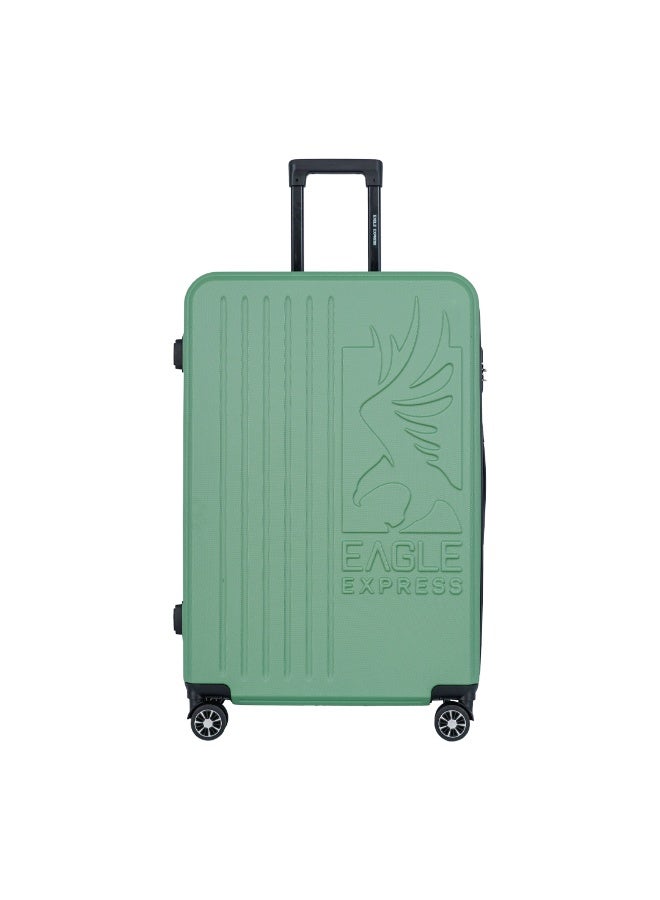 Eagle Express Superior ABS Hard Trolley Luggage - 24 inch - Green Tea - Scratch-Resistant - Free Protective Cover - 1-Year Warranty - Image 1