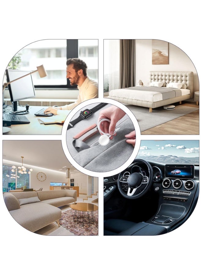 SUKILO Fast Charging USB-C Watch Charger Cord Compatible with Apple Watch Series 1–9/SE/Ultra – 4.9ft Magnetic Portable Cable - Image 2