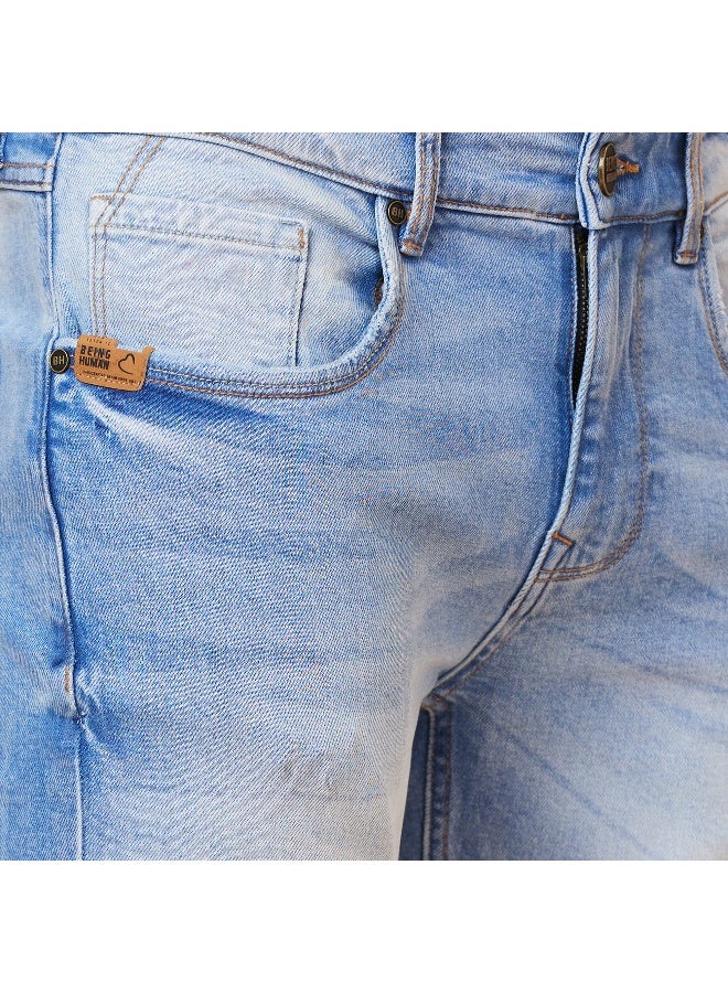 Being Human Mens Light Tone Slim Fit Denims - Image 5