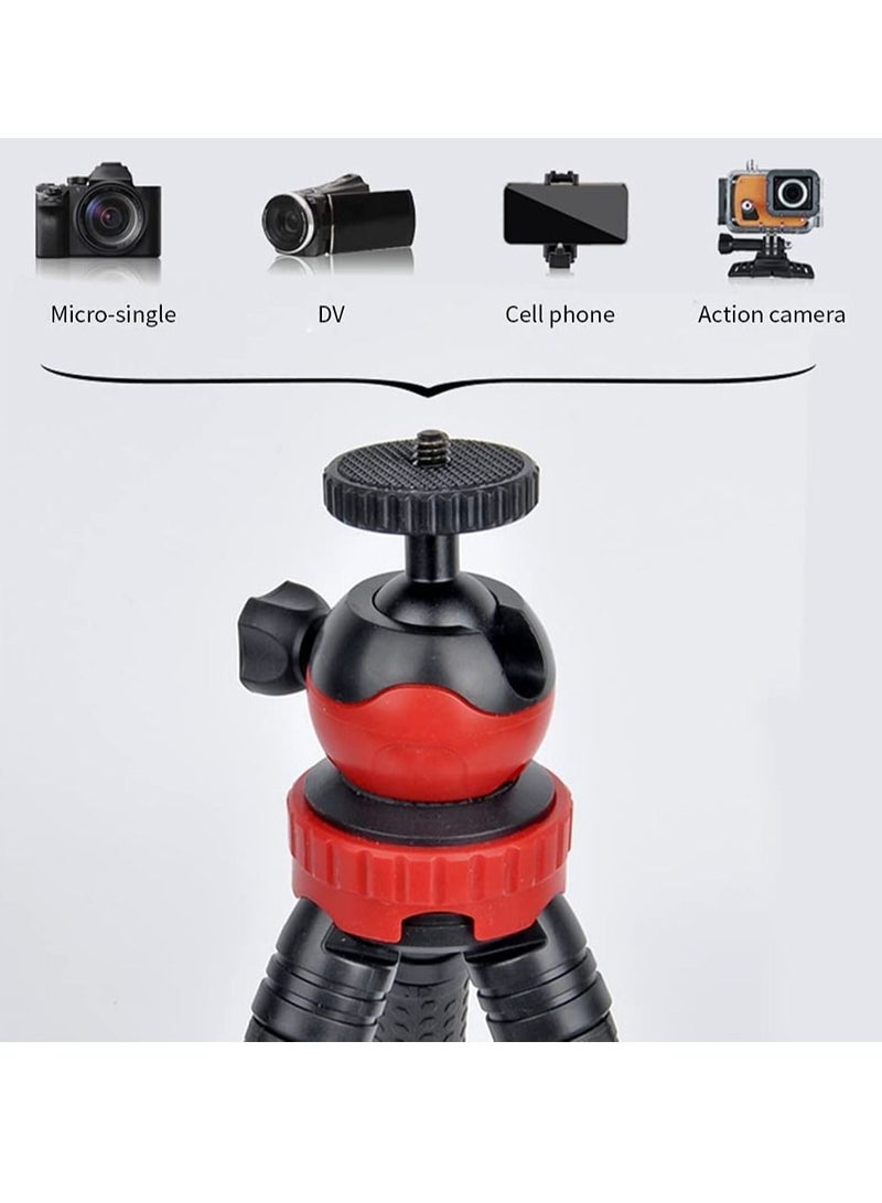 Flexible Tripod，12 Inch Phone Tripod for iPhone and Android Phone, Action Camera Tripod for GoPro Canon Nikon DSLR - Image 2