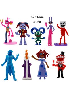 Y&D 9 Pcs The Amazing Digital Circus Toy Set Ideas Toys Popular Cartoon Anime Model Ideas Toys Gifts for Adult & Kids 