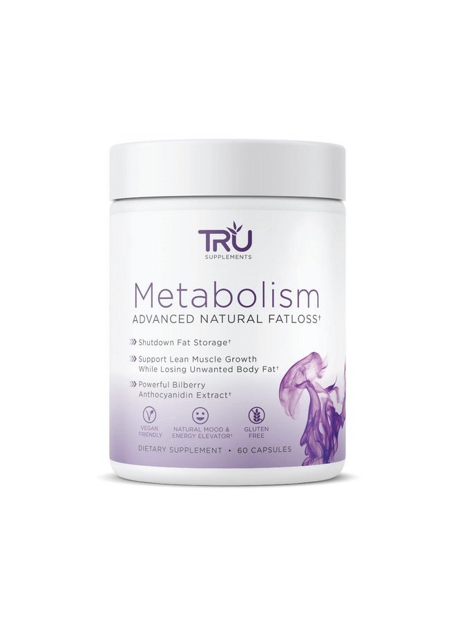 TRU Supplements - Tru Metabolism Advanced Fat Loss Fight Cravings Boost Mood No Jitters Or Crash 30 Servings - Image 1