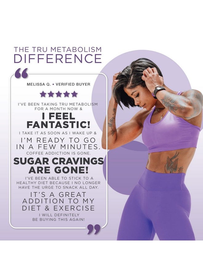 TRU Supplements - Tru Metabolism Advanced Fat Loss Fight Cravings Boost Mood No Jitters Or Crash 30 Servings - Image 1