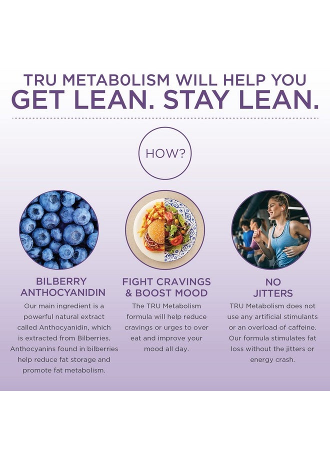 TRU Supplements - Tru Metabolism Advanced Fat Loss Fight Cravings Boost Mood No Jitters Or Crash 30 Servings - Image 1