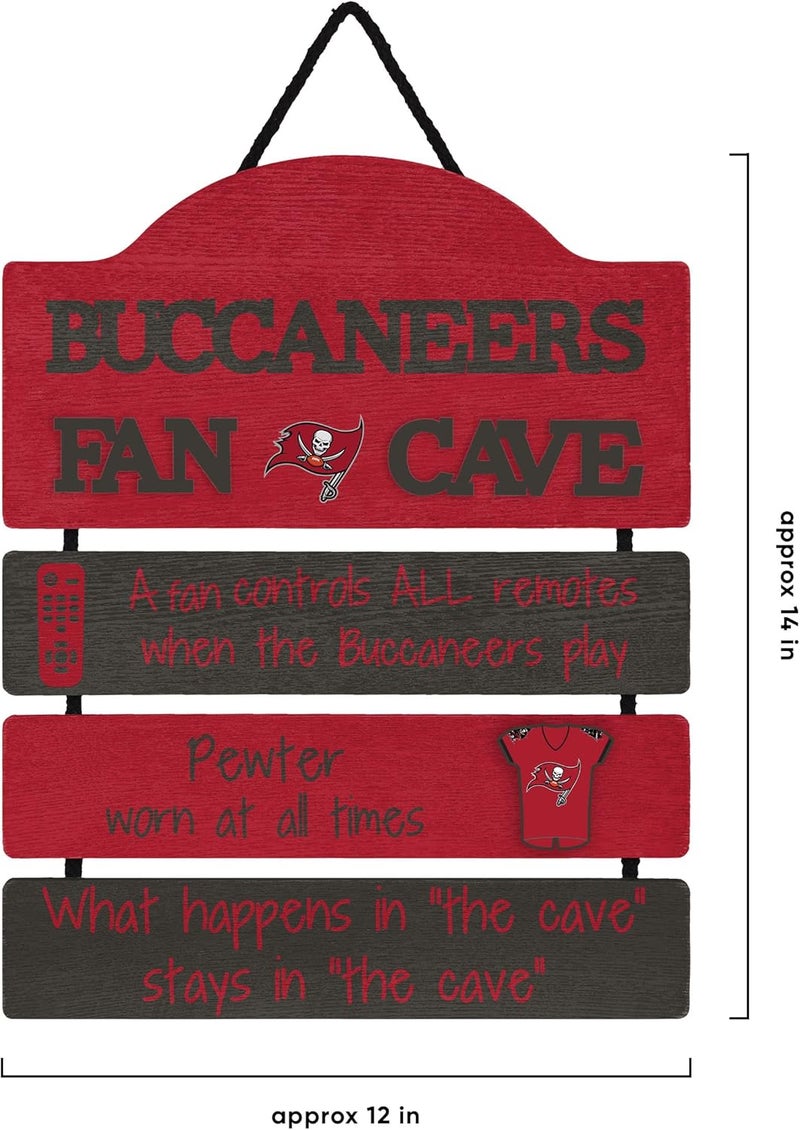 FOCO NFL Team Logo Mancave Man Cave Hanging Wall Sign - Image 2