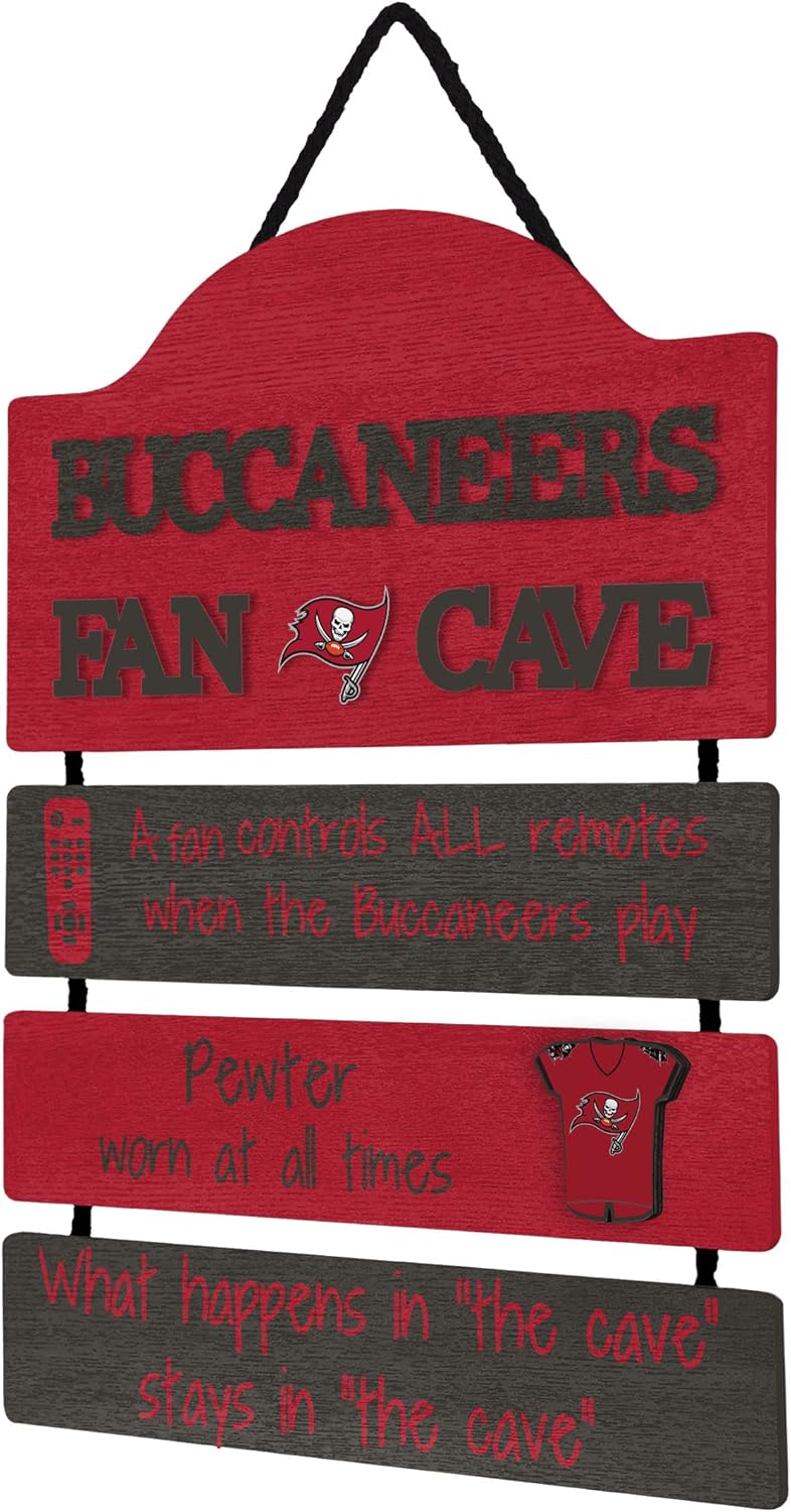 FOCO NFL Team Logo Mancave Man Cave Hanging Wall Sign - Image 3
