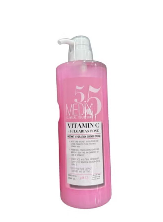 Vitamin C And Bulgarian Rose Instant Hydration Shower Cream 1000 ML