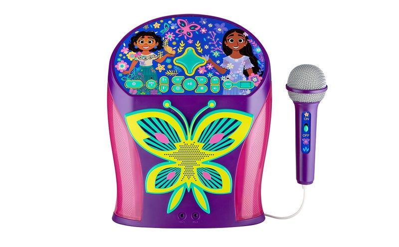 eKids Disney Encanto Karaoke Machine Bluetooth Speaker with Microphone for Kids with USB Port to Play Music Easily Access Playlists with New EZ Link Feature - Image 2