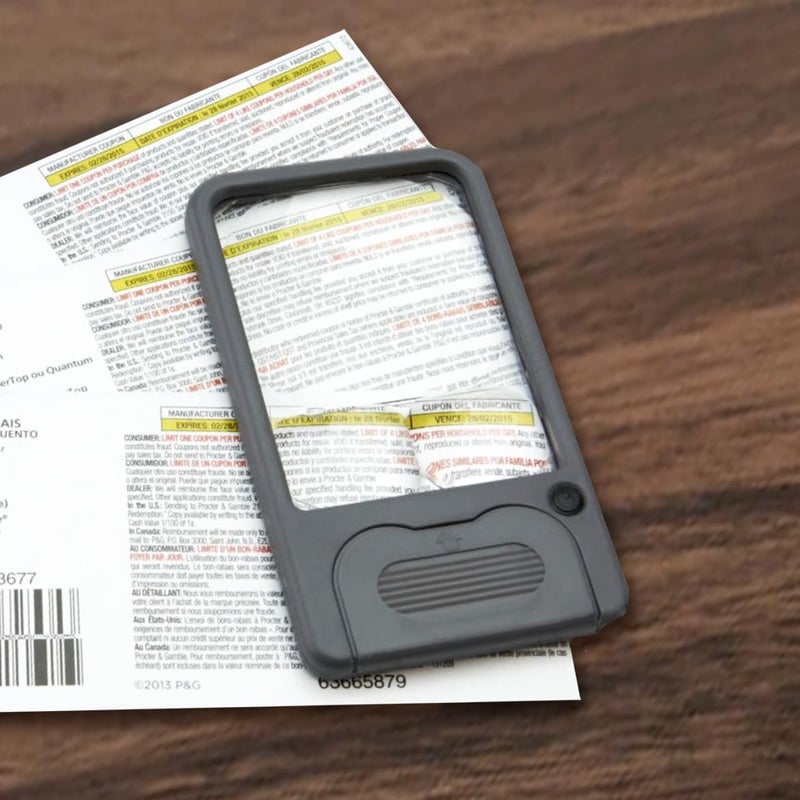 Carson LED Lighted MultiPower 25x 45x and 6x Pocket Magnifier Grey - Image 3