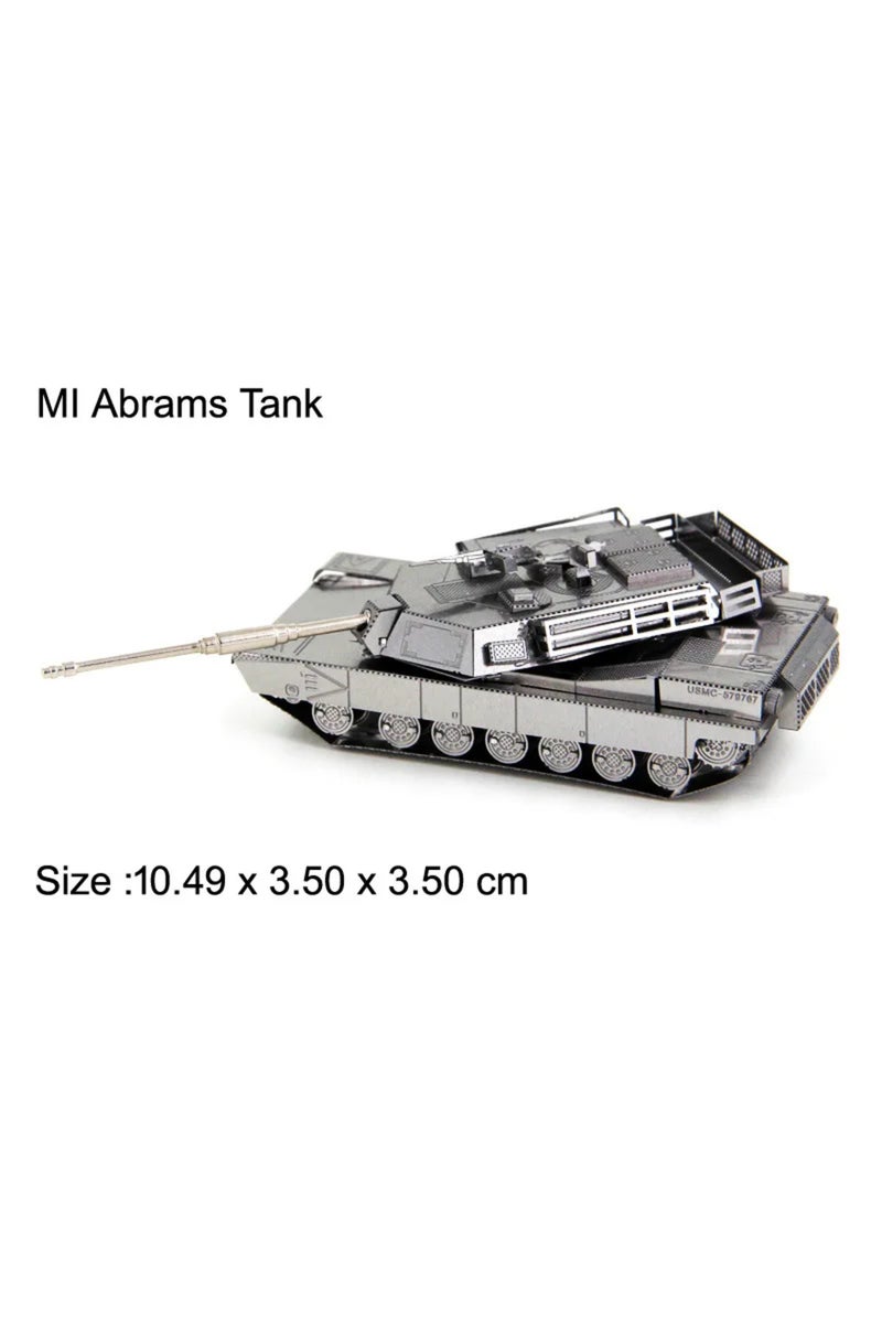 Abrams Tank 3D Metal Puzzle Model Kit DIY Laser Cut Puzzles Jigsaw Toy For Children