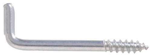 HARDWARE ESSENTIALS Hillman Hardware Essentials 320495 (0.106-inch x 1-3/8-inch) 100 Pack Square Bend Hook, 0.106" x 1-3/8", Zinc-Plated, 100 Pieces - Image 2