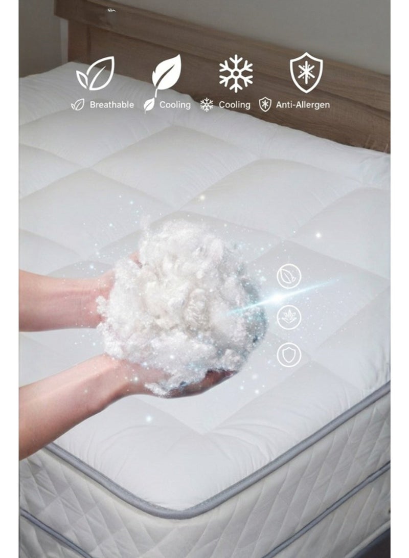 SleepLand Hotel Mattress Topper Size 200×200 cm Height 14 cm - Image 3