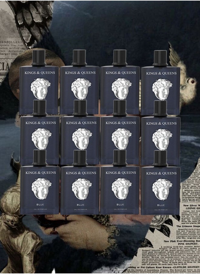 AMARAN 12 Pieces Kings And Queens Blue Perfume For Unisex 100ml EDP  - Image 1