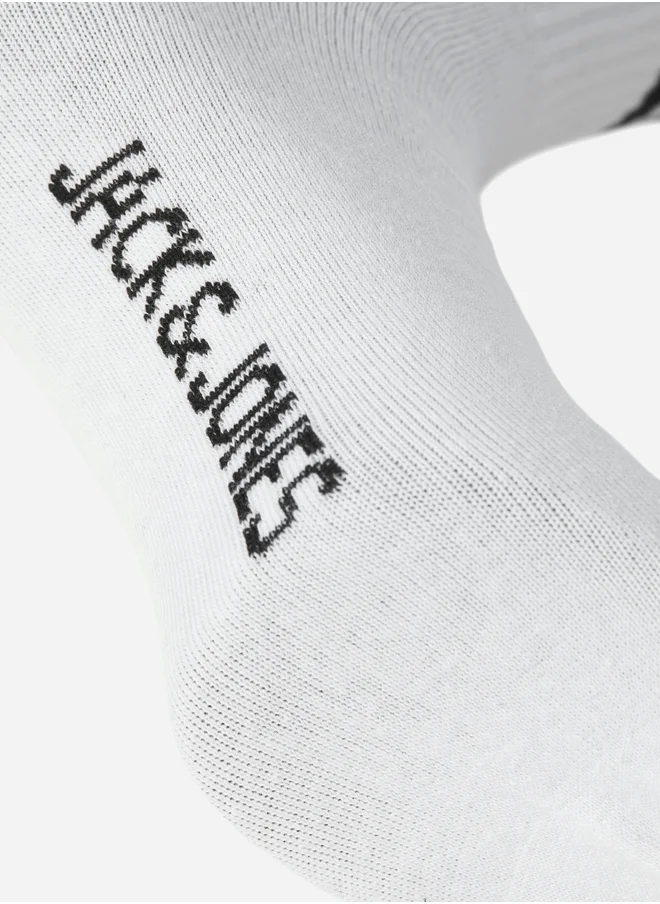 جاك اند جونز Pack of 3 - Striped Tennis Socks