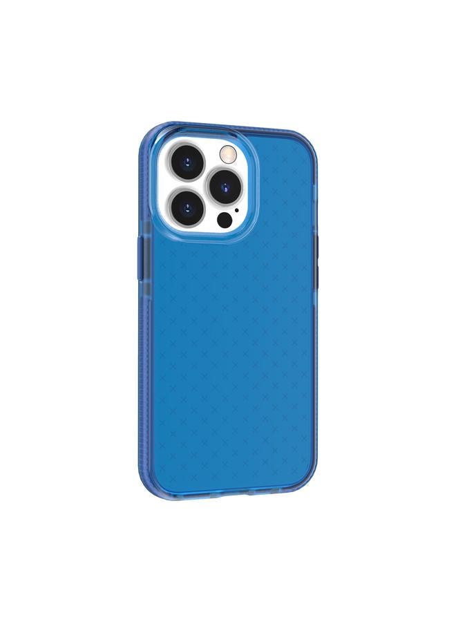 S-TOP Case For iPhone 13 Pro Max Grid Pattern Shockproof Transparent TPU Phone Case - Image 2