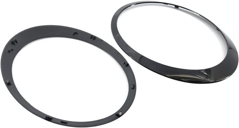 KYYET Gloss Black Headlight Trim Ring Bezel for Mini Cooper - Image 1