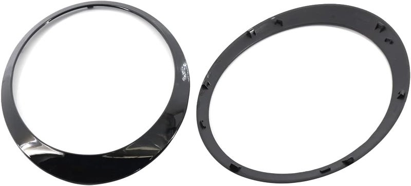 KYYET Gloss Black Headlight Trim Ring Bezel for Mini Cooper - Image 2
