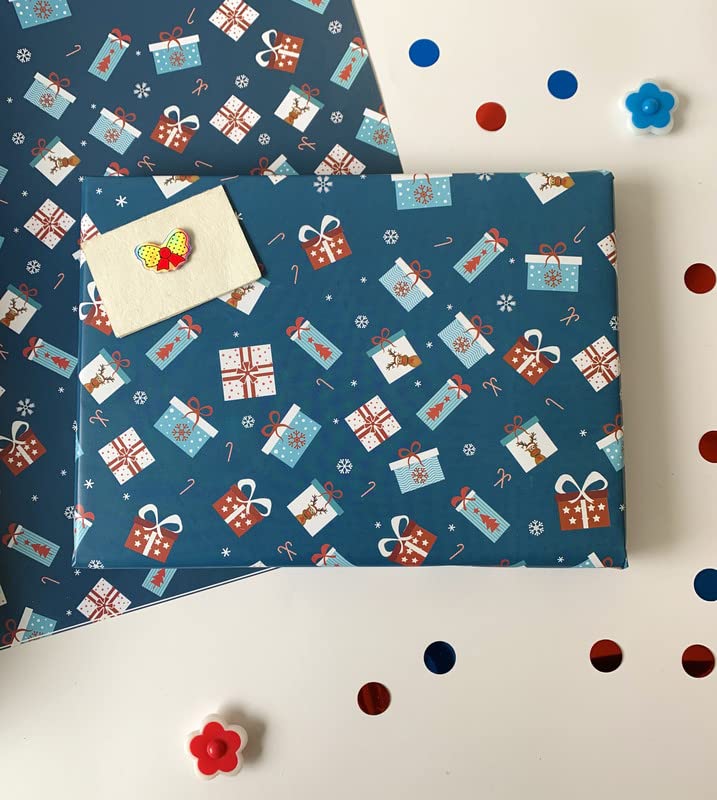 Dovetail Santa Season Kids Gift Wrapping Paper Pack of 6 Sheet - Image 2