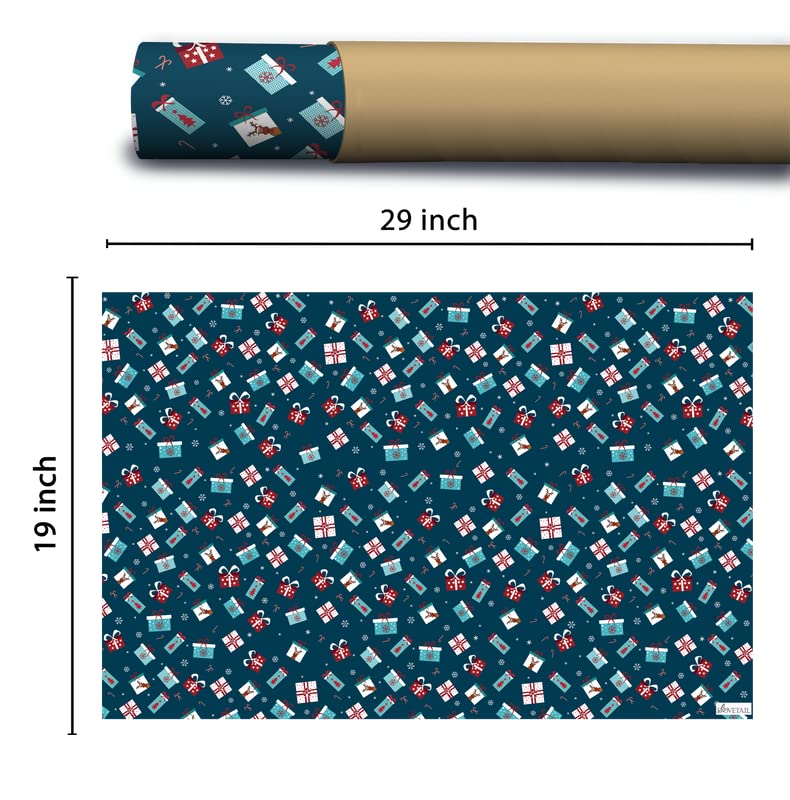 Dovetail Santa Season Kids Gift Wrapping Paper Pack of 6 Sheet - Image 4