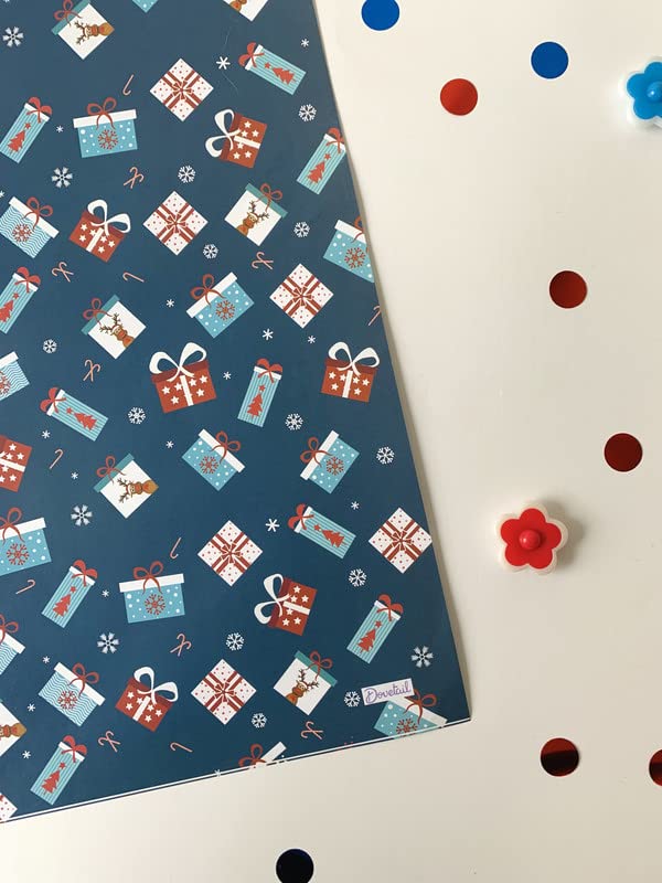 Dovetail Santa Season Kids Gift Wrapping Paper Pack of 6 Sheet - Image 3