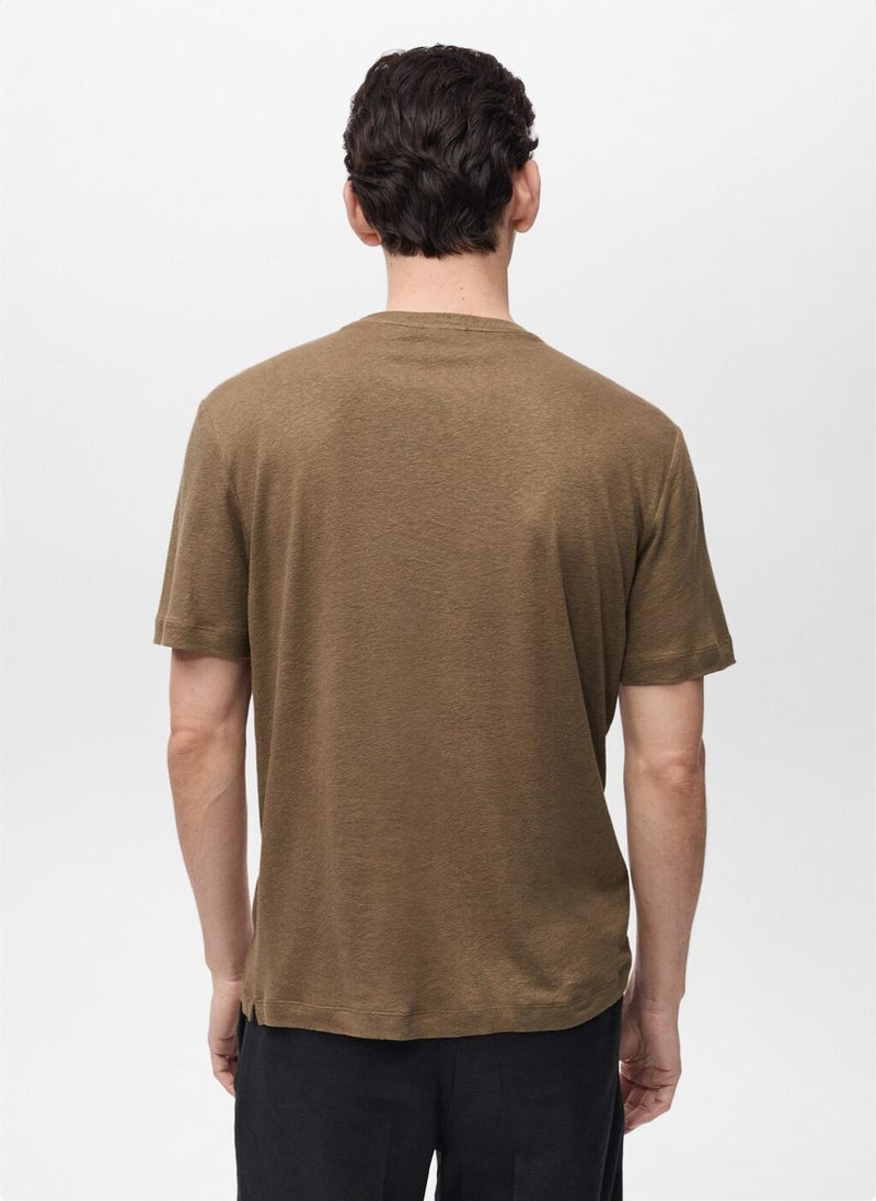 Mango Man Essential Crew Neck T-Shirt  - Image 2