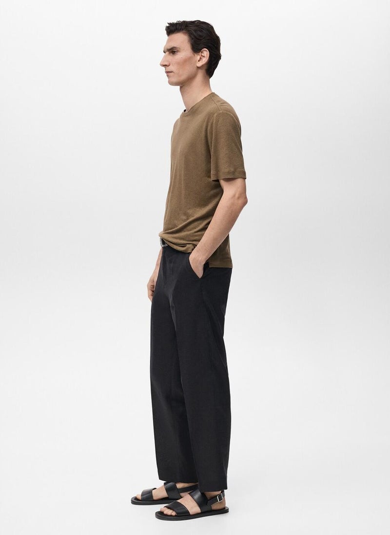 Mango Man Essential Crew Neck T-Shirt  - Image 3