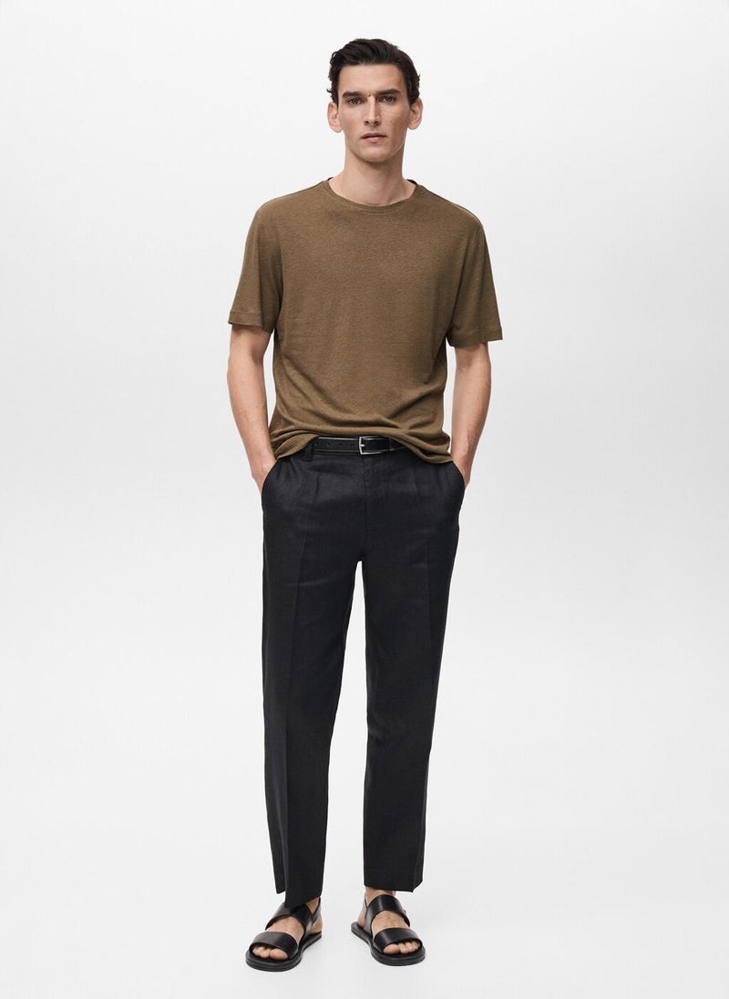 Mango Man Essential Crew Neck T-Shirt  - Image 5