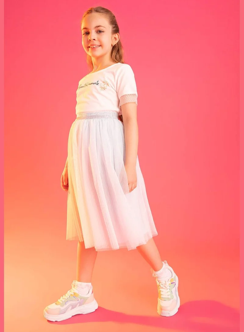 DeFacto Regular Fit Elasticated Waist Tulle Skirt