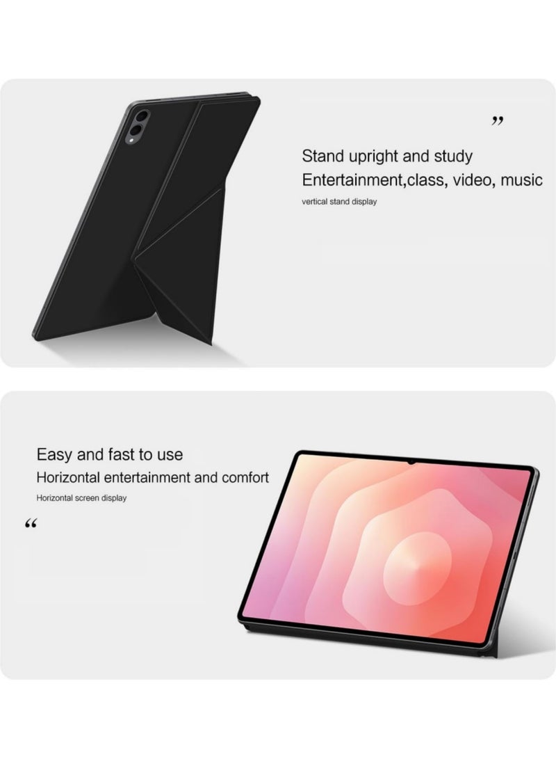 Adando Compatible with Samsung Galaxy Tab S11 Ultra 14.6 Inch 2025 Tablet Ultra, Thin Smart Magnetic Cover Leather Shell Sleep Wake-Up, Multi-Viewing Angles (Black) - Image 5