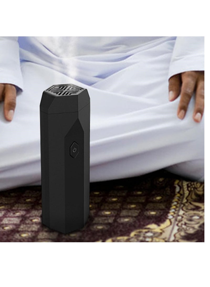 Portable USB Multi-Use Incense Burner for Hair Steamer and Home Steamer, Islamic Arabic Design, Rechargeable - Image 3