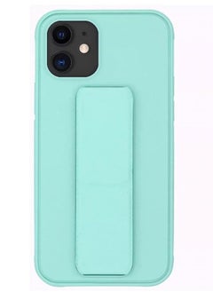 Zolo Finger Grip Holder and standing cover with Car Magnetic Multi-function Shockproof Protective Case Cover For iphone 11 Aqua Green  - Image 1